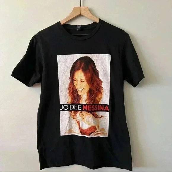 Anvil Tops - JO DEE MESSINA country T shirt tour 2000s Medium Straight Red Hair Concert Y2K